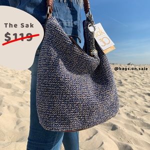 New with tag The Sak Sequoia Crochet Hobo Denim